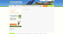 Desktop Screenshot of maison-ecologique.ecologie-shop.com