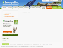 Tablet Screenshot of maison-ecologique.ecologie-shop.com