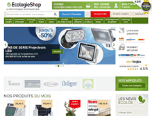 Tablet Screenshot of ecologie-shop.com